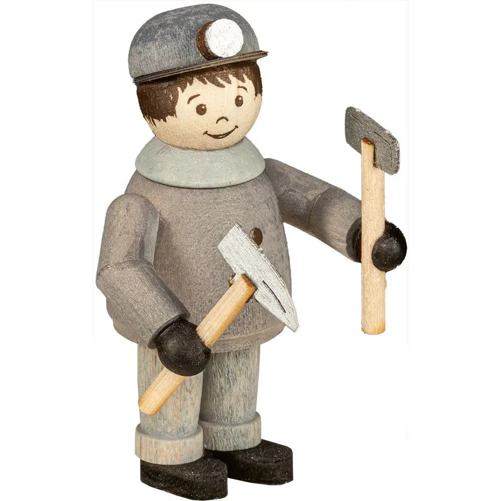 Bergarbeiter mit Hammer und Schlegel