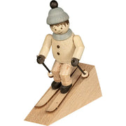 Holzfigur Abfahrtsläufer