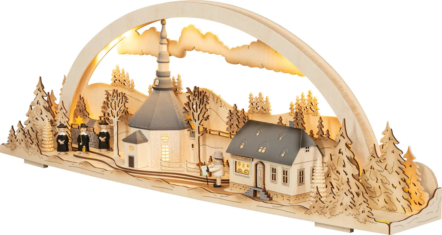 LED Diorama-Leuchte "Seiffen" 45° links