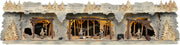 LED Panorama Schwibbogenerhöhung "Bergbau" – Frontal beleuchtet
