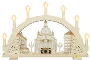 LED Schwibbogen "Frauenkirche" – Frontal beleuchtet