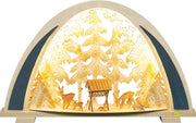 LED Schwibbogen NEW LINE "Rehe" – Frontal beleuchtet