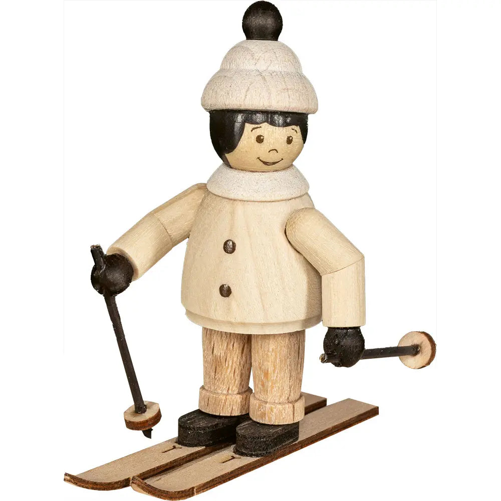 Mädchen auf Ski