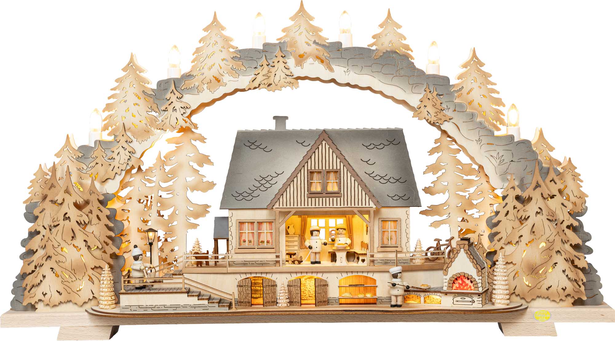 LED Schwibbogen "Bergblickstübl" exklusiv 70cm