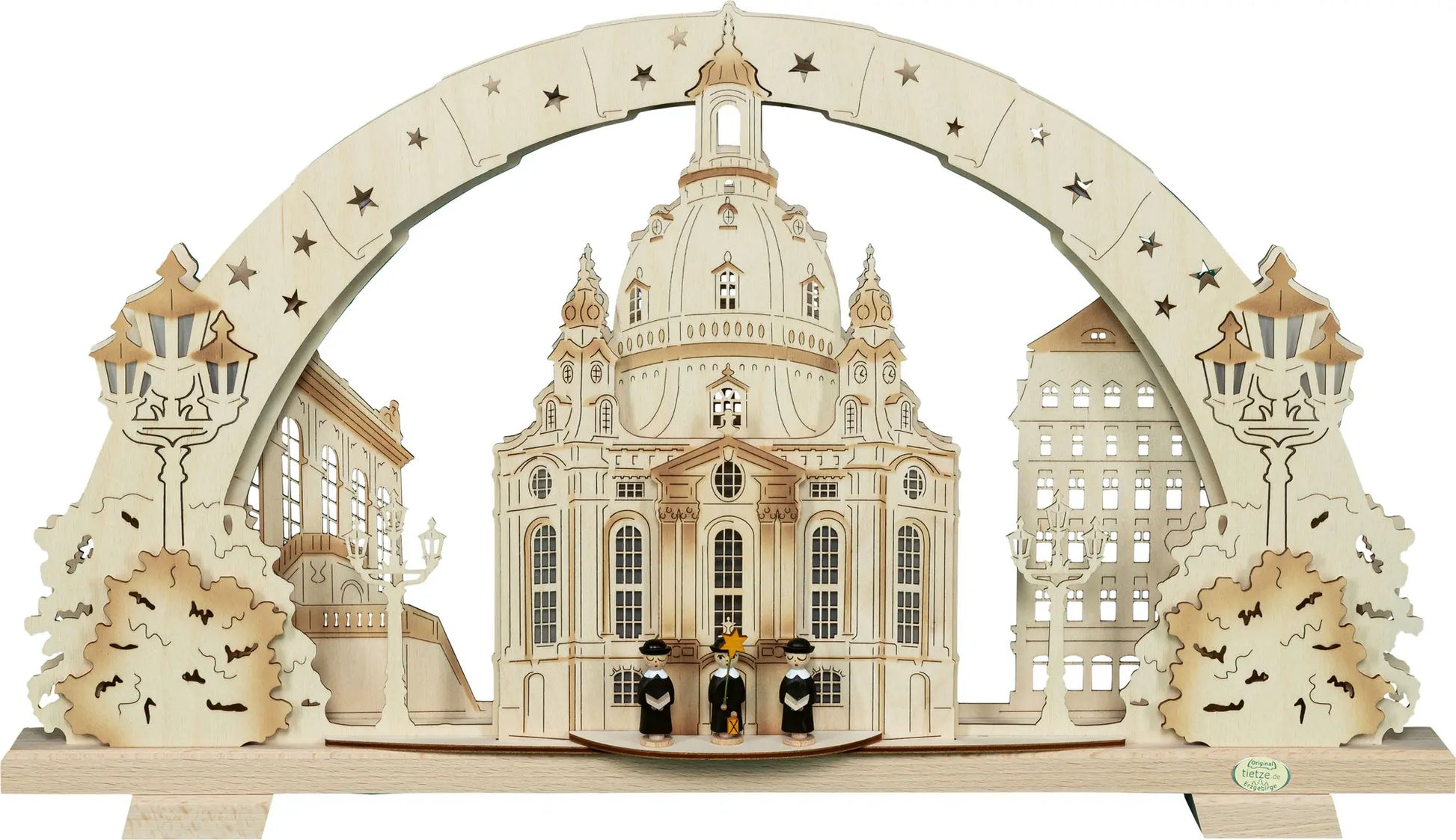 LED Schwibbogen "Dresdener Frauenkirche" – Frontal unbeleuchtet