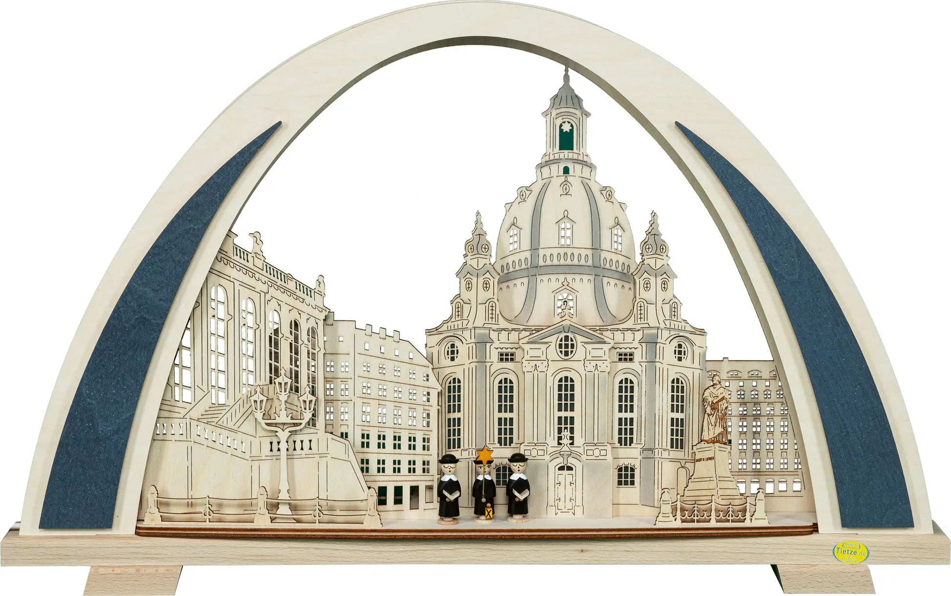 LED Schwibbogen NEW LINE "Dresdner Frauenkirche" – Frontal unbeleuchtet