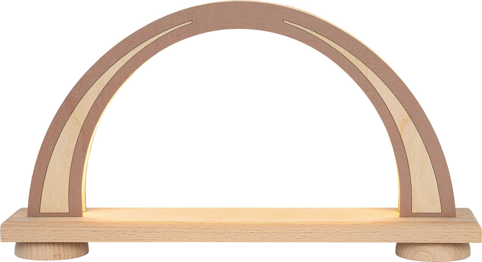 LED Midi-Schwibbogen Mocca - NEW LINE, unbestückt