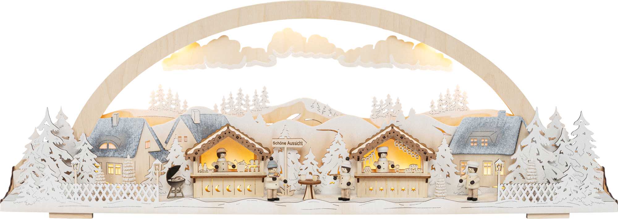 LED Diorama-Leuchte Rastplatz "Schöne Aussicht" 72cm