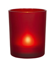 Teelichtglas rot