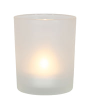 Teelichtglas weiss