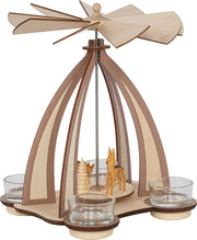 Pyramide "Rehe" Mocca/Natur