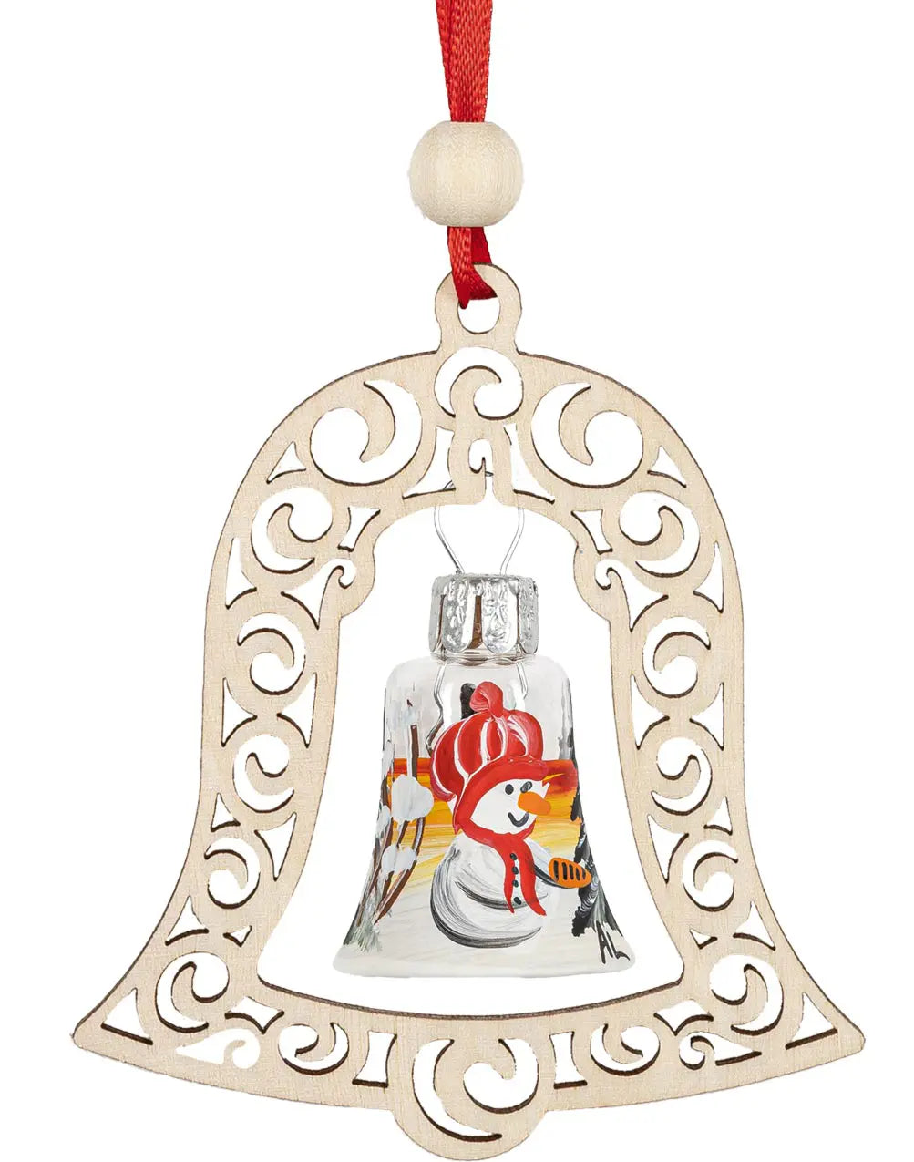 Baumbehang Ornament Motiv Mützenschneemann