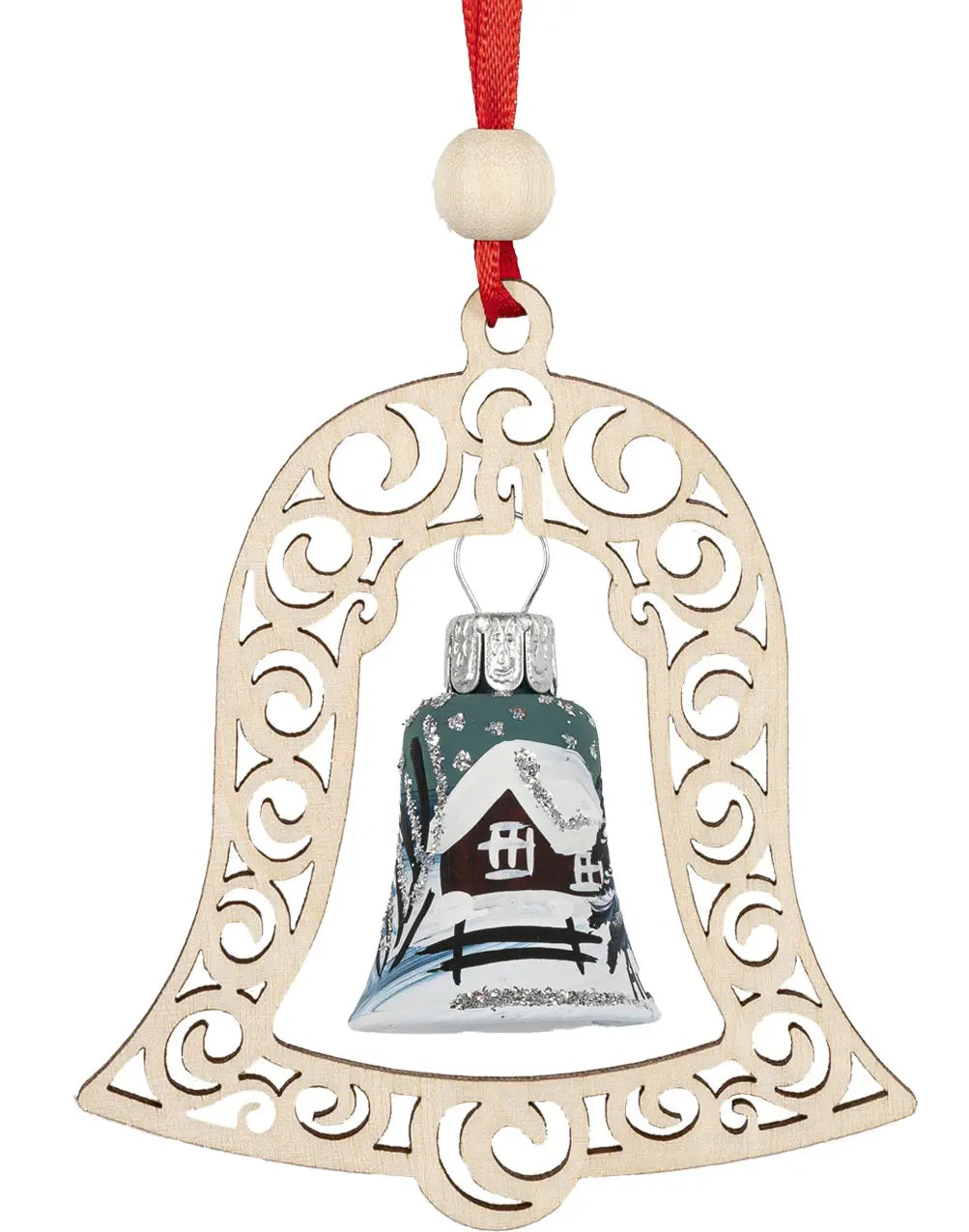 Baumbehang Ornament Motiv Silbermond
