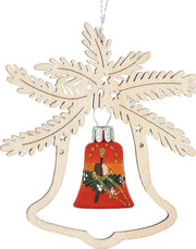 Baumbehang handbemalte Glocke Motiv Rote Sinfonie